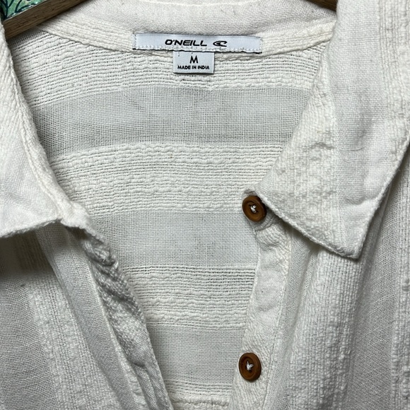 O’Neill Aria long sleeve button down cotton shirt top - Picture 3 of 8